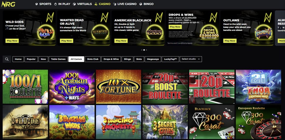New UK site - NRG Casino