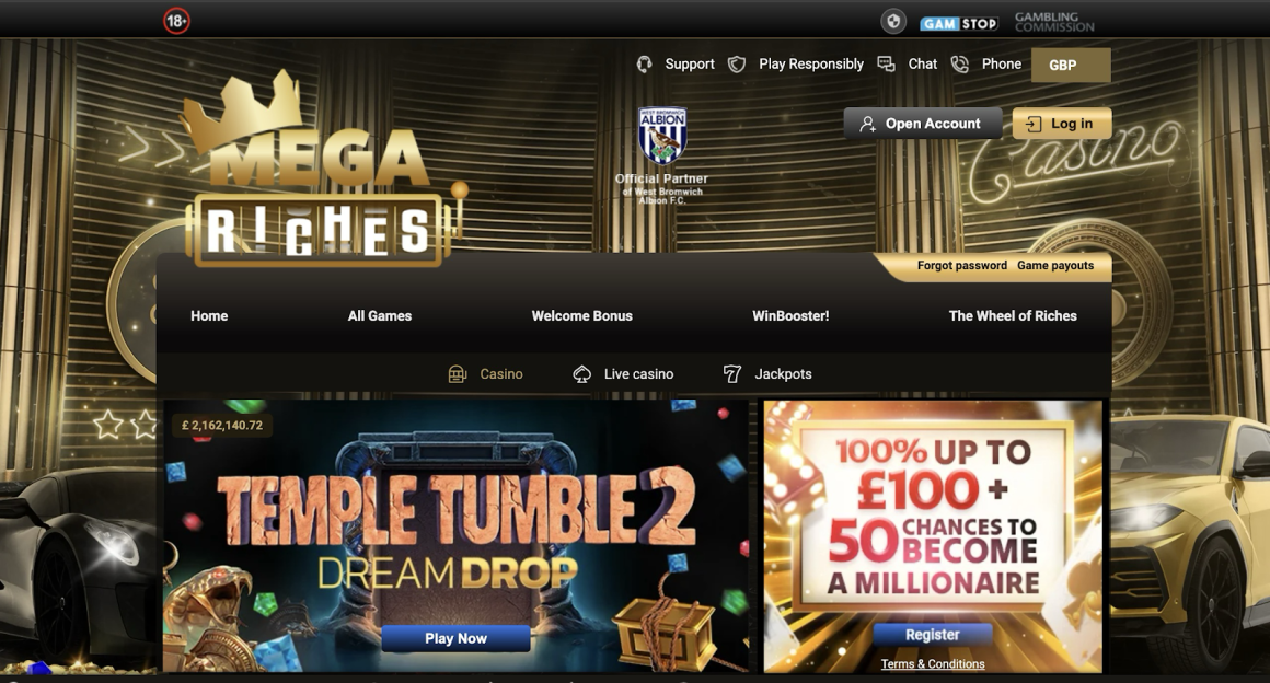 New UK casinos - Megariches UK
