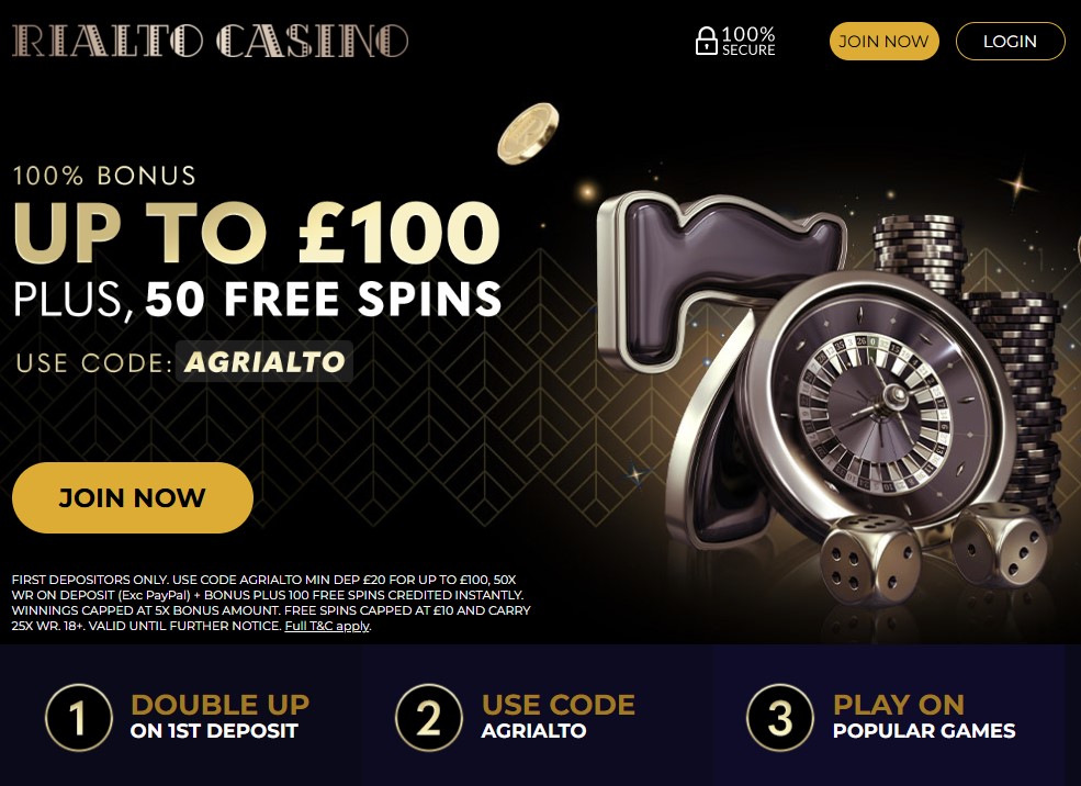 Rialto casino bonus code and welcome offer