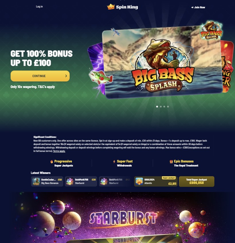 Spin King Casino Bonus